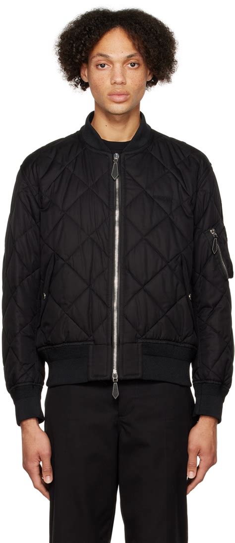 burberry bomber jas|Nylon Bomber Jacket in Black .